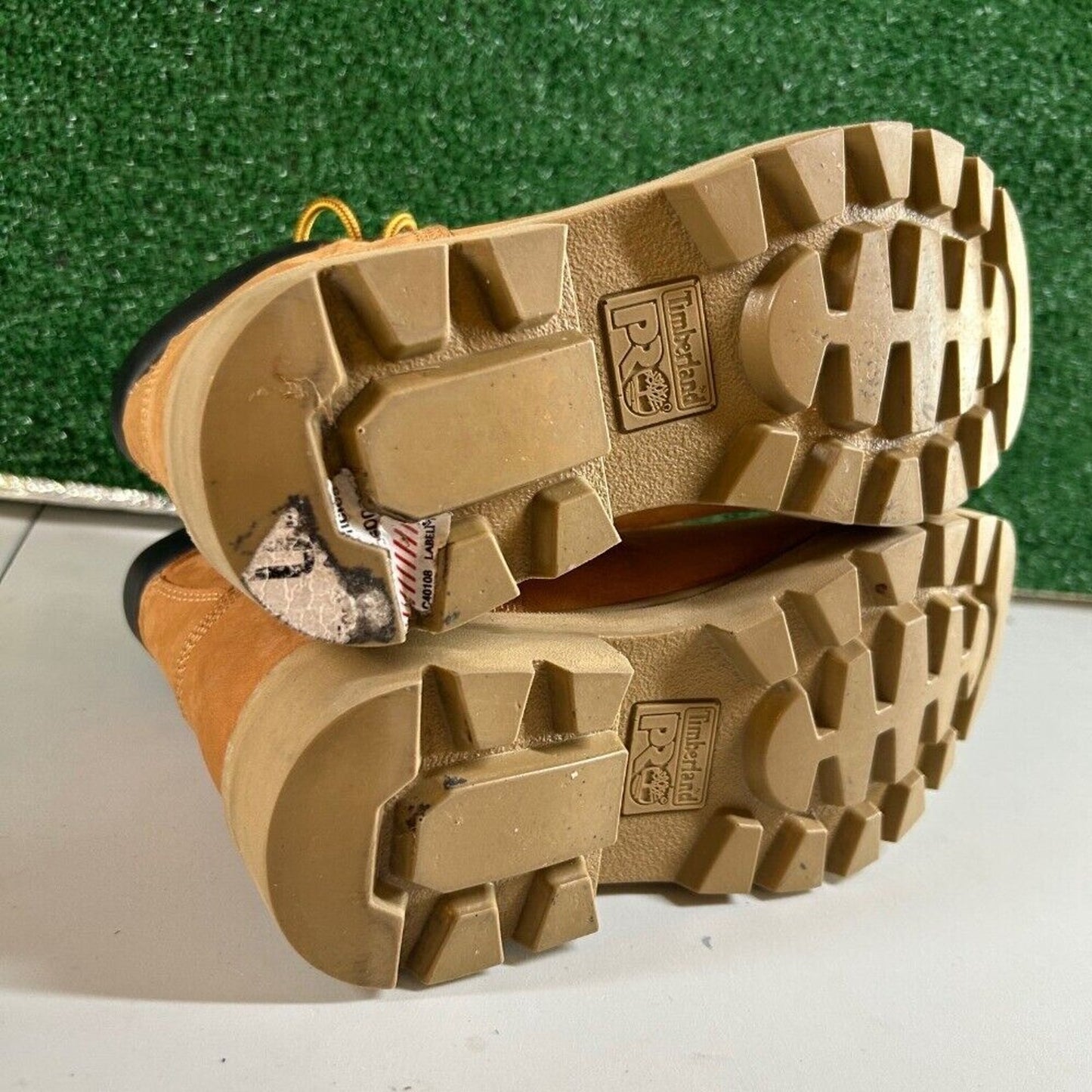 Timberland PRO Sawhorse Work Boot Composite Safety Toe Wheat Leather Kids Size 6