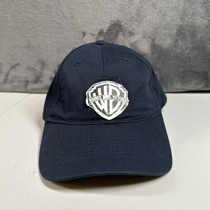 Warner Bros Baseball Hat Cap Mens Strap Back Navy Logo Adjustable Port & Company