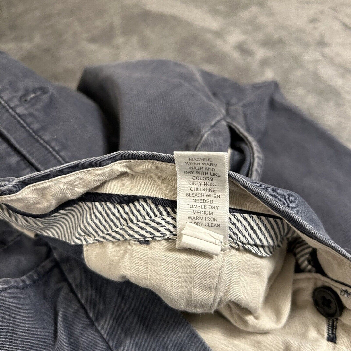 Banana Republic Emerson Chino Pants Mens 31x32" Blue Khaki Casual Work Canvas